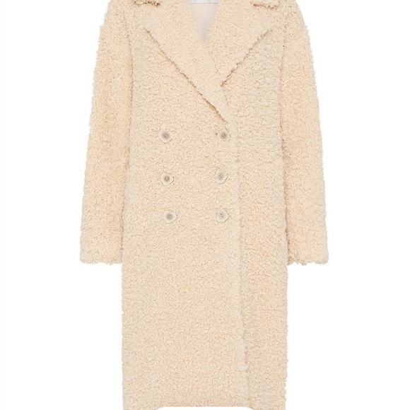 Aje Jackets & Blazers - Aje Cream Teddy Jacket